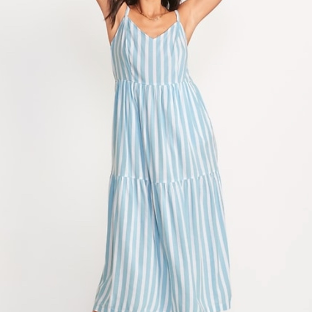 Old Navy Striped Maxi Cami Swing Dress - Picture 6 of 7